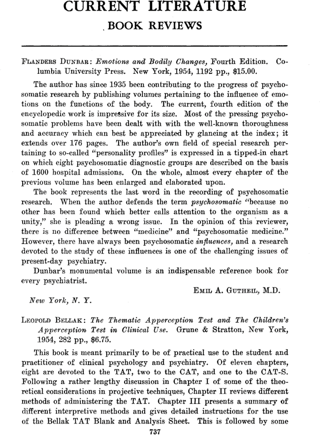 The Thematic Apperception Test and the Children’s Apperception Test in ...