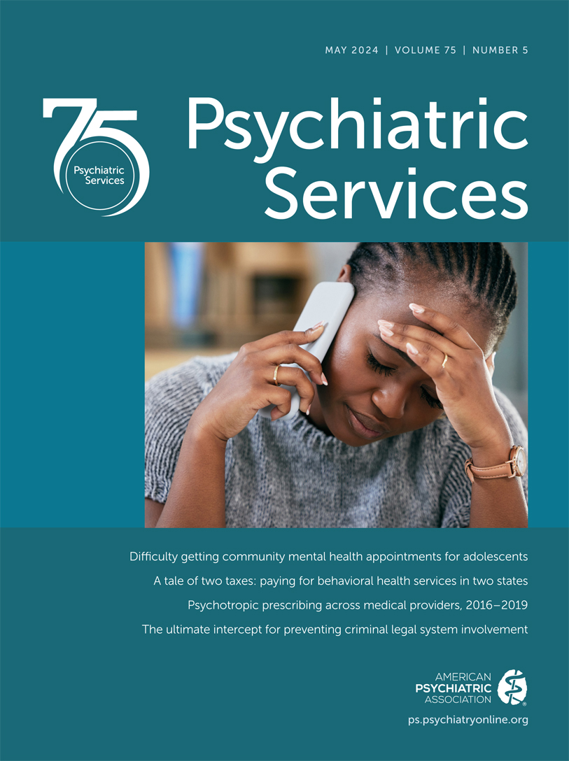 View Table of Contents for Psychiatric Services volume 75 issue 5